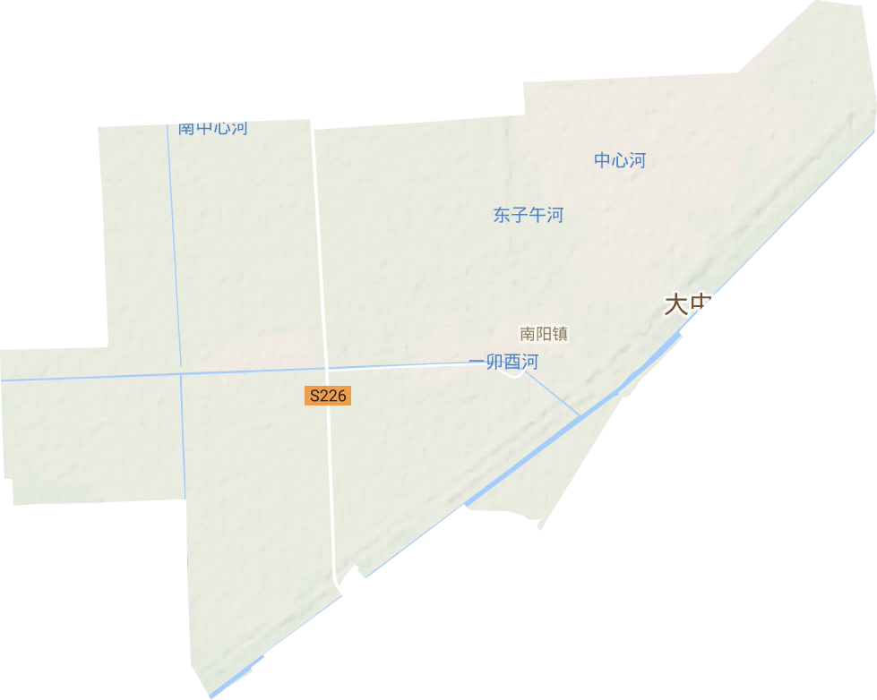 南阳镇地形地图