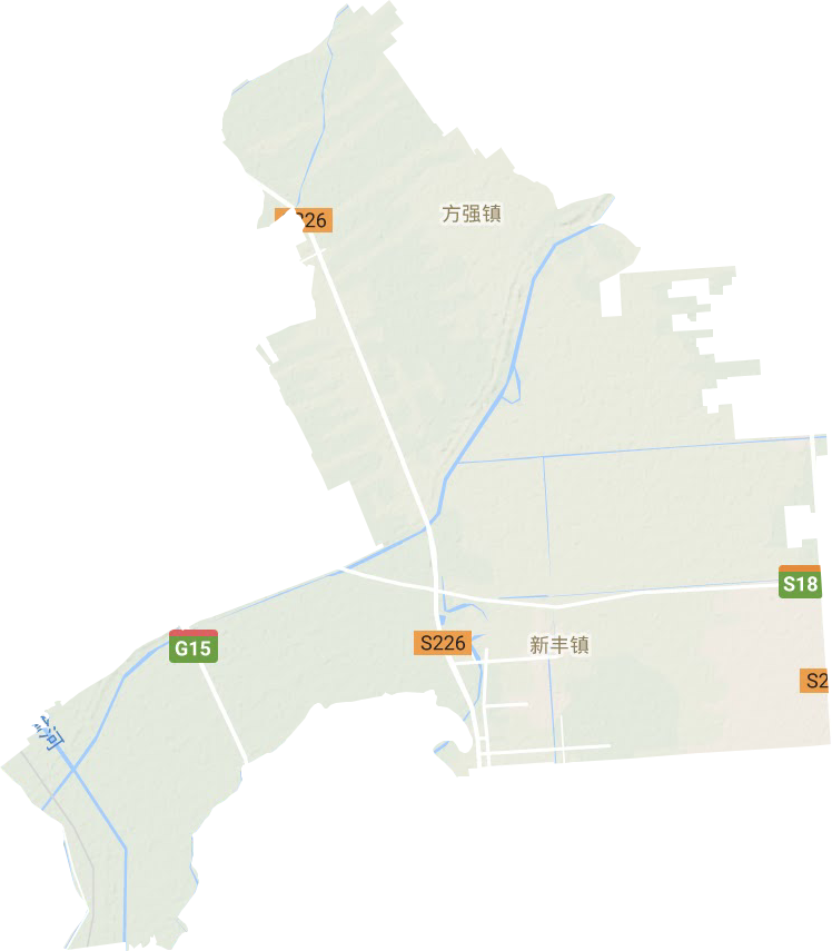 新丰镇地形地图