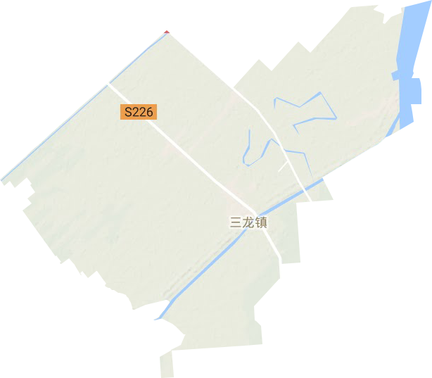 三龙镇地形地图