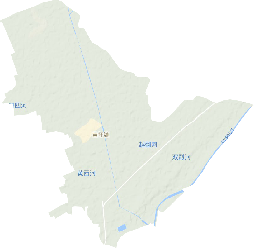 黄圩镇地形地图