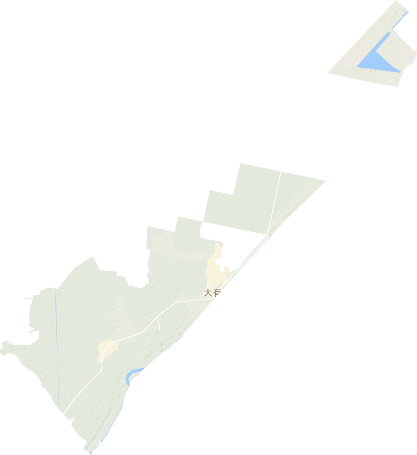 大有镇地形地图