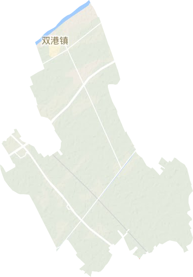 双港镇地形地图