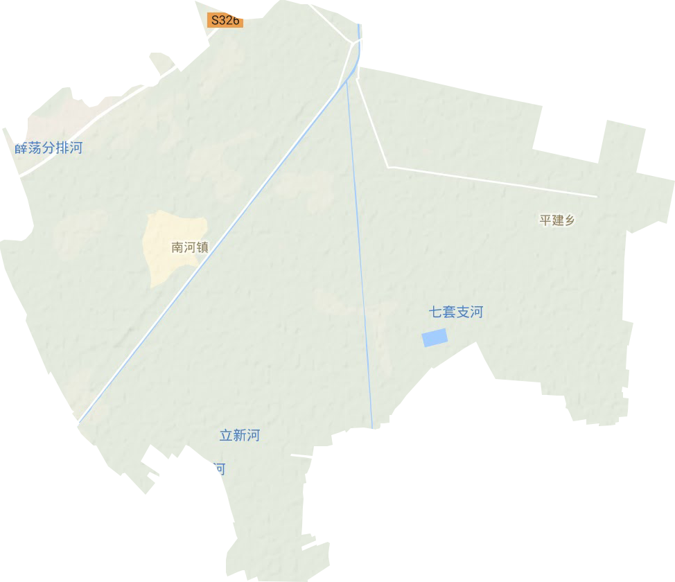南河镇地形地图