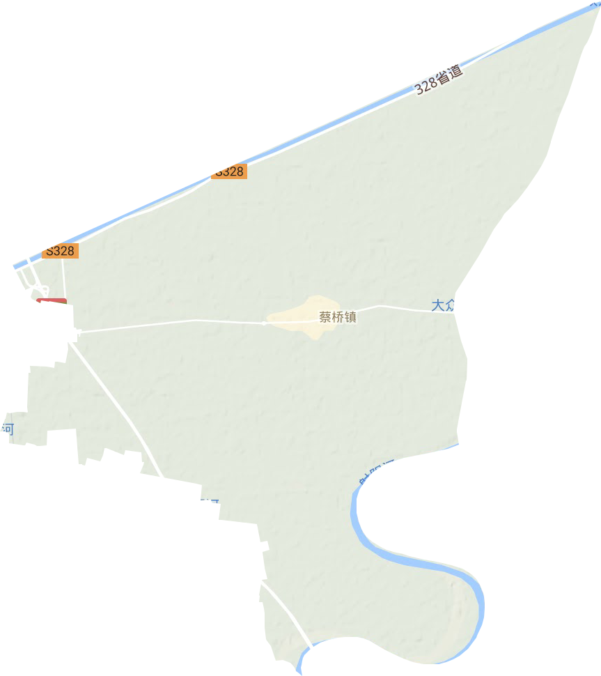 蔡桥镇地形地图
