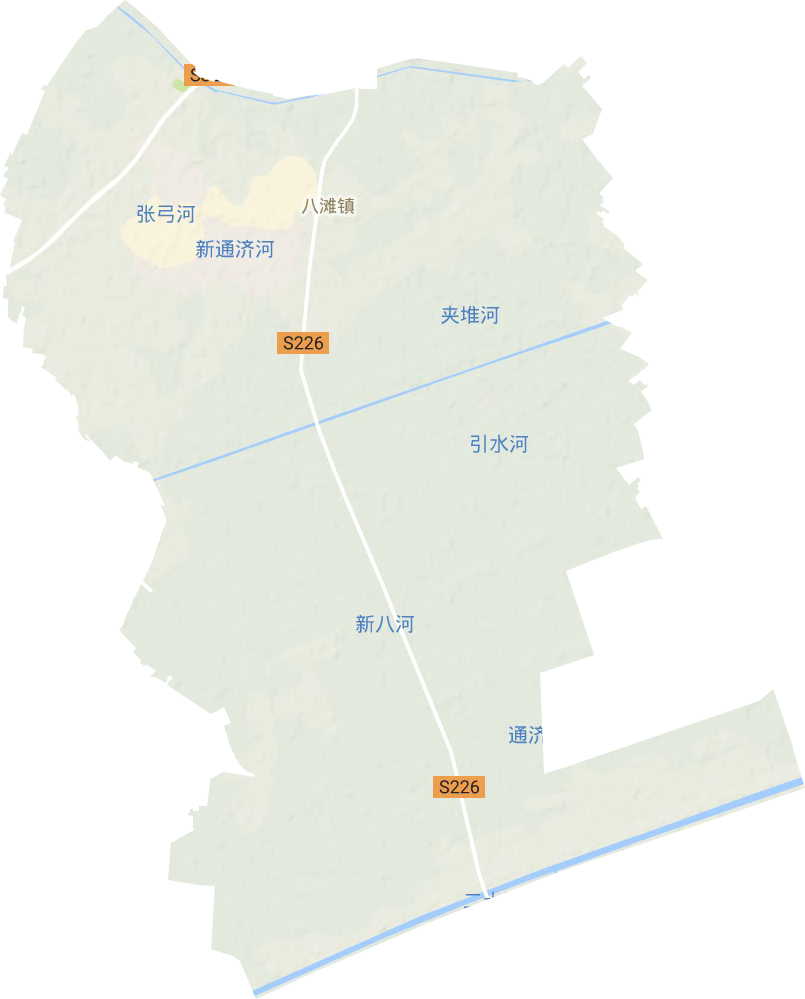 八滩镇地形地图