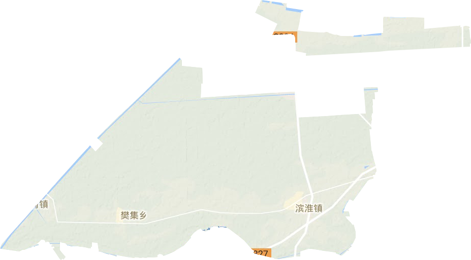滨淮镇地形地图