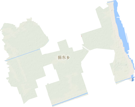 滨海港镇地形地图