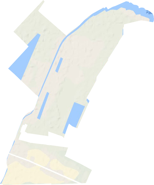 开发区沿海工业园地形地图