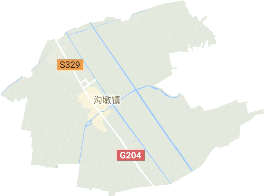 沟墩镇地形地图