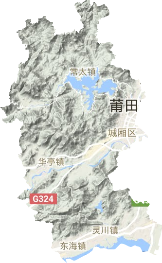 城厢区地形地图