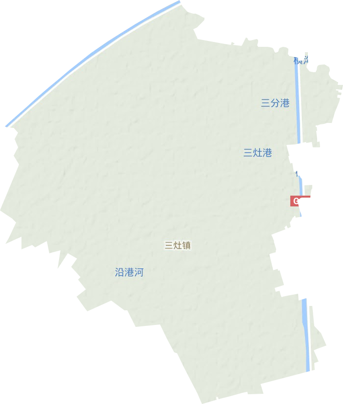 三灶镇地形地图
