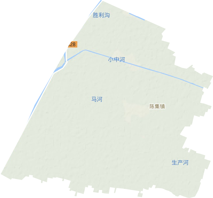 陈集镇地形地图
