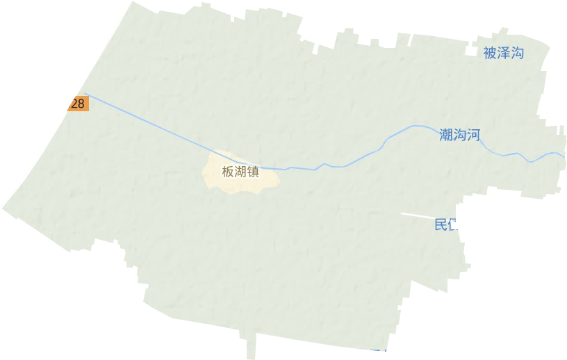 板湖镇地形地图