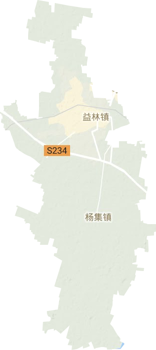 益林镇地形地图