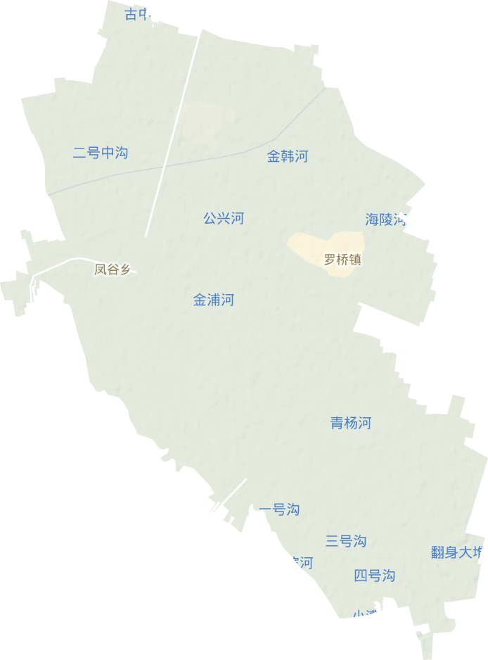 罗桥镇地形地图