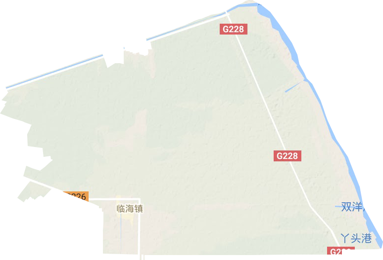 临海镇地形地图