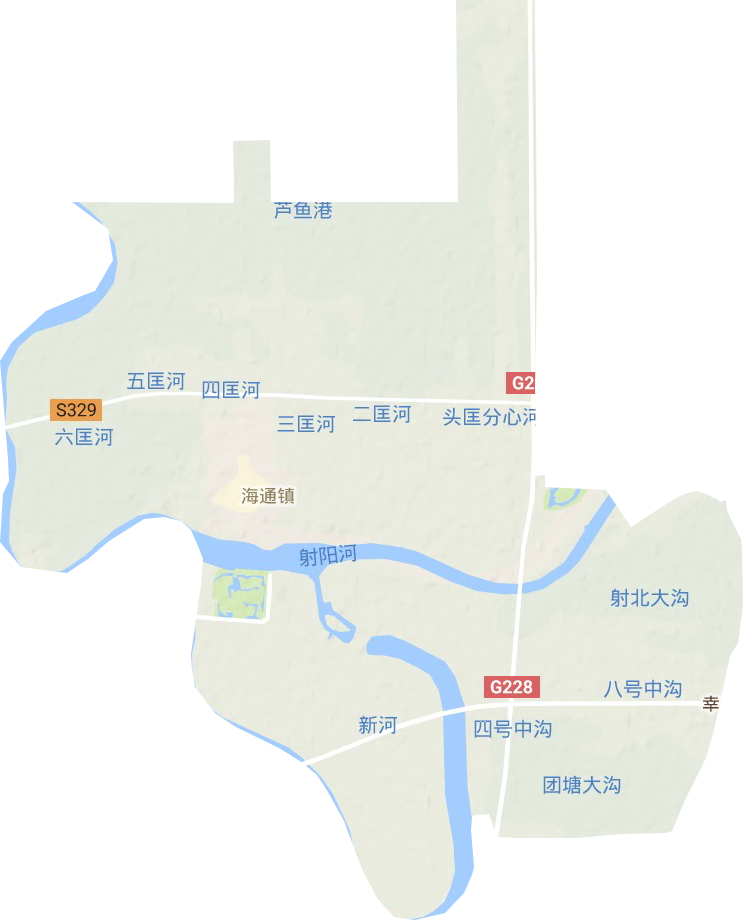 海通镇地形地图