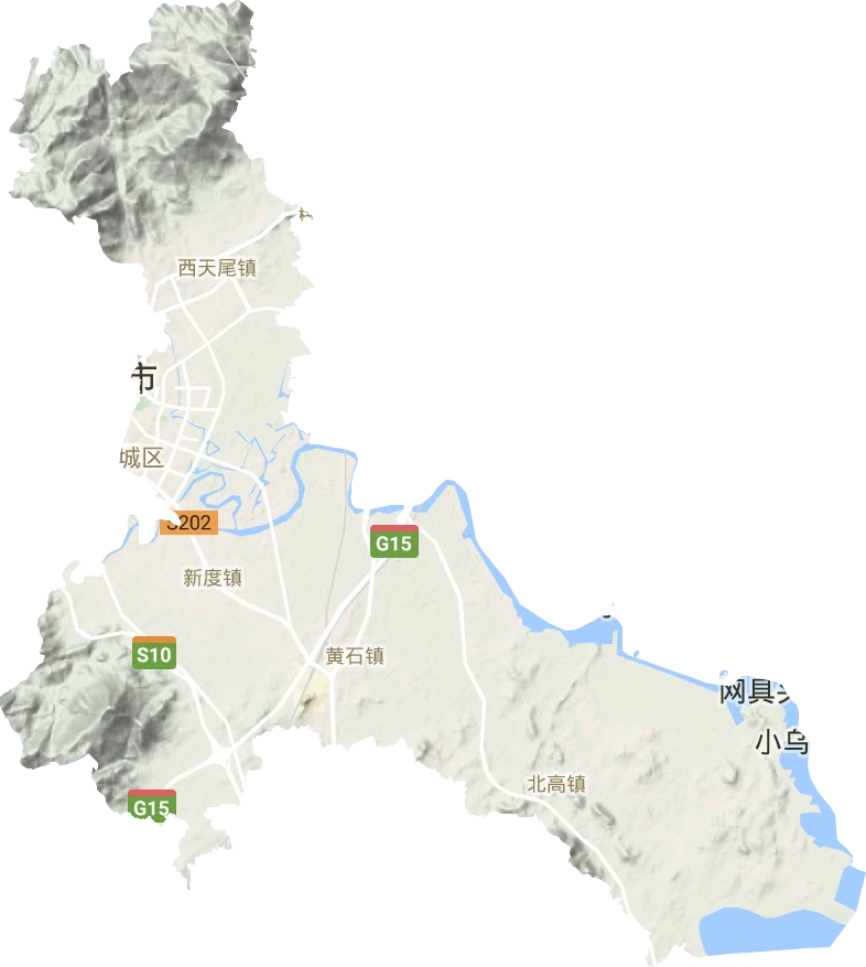 荔城区地形地图