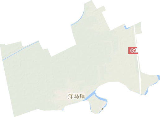 洋马镇地形地图