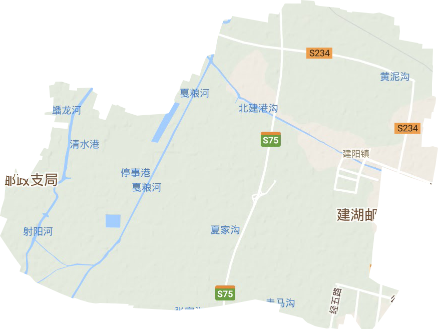 建阳镇地形地图