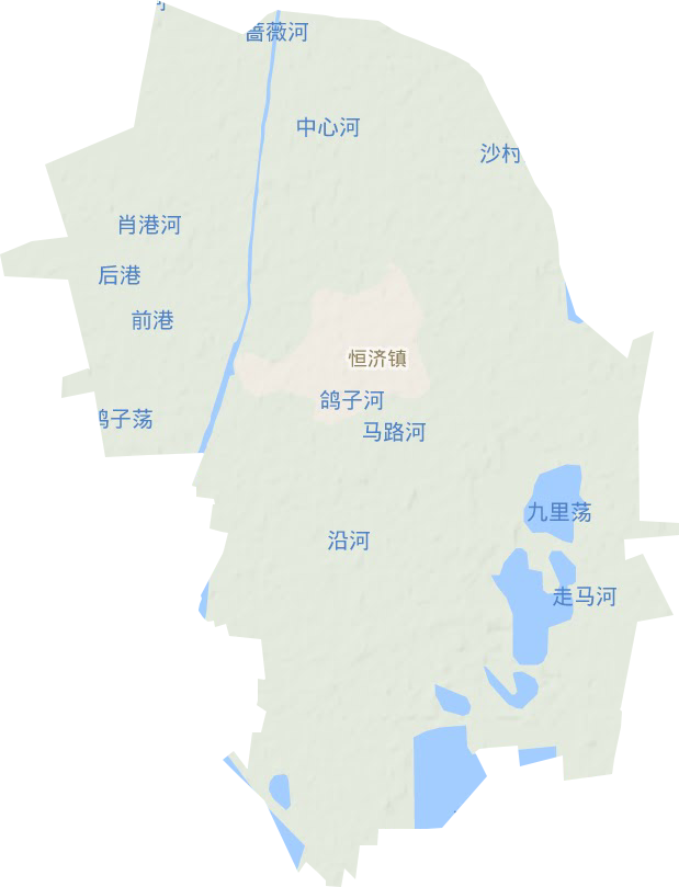 恒济镇地形地图