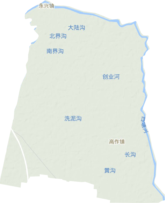 高作镇地形地图