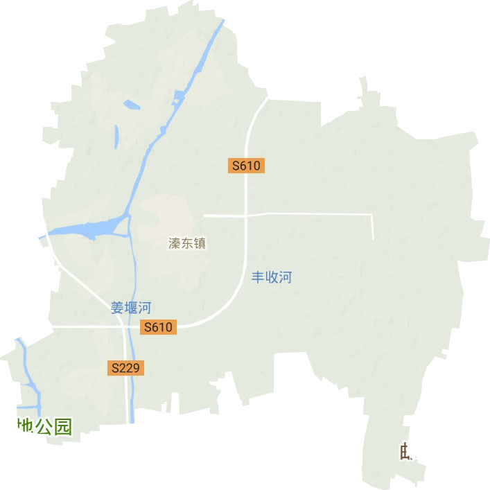 溱东镇地形地图