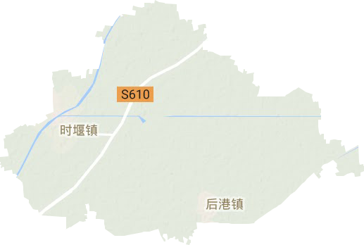 时堰镇地形地图