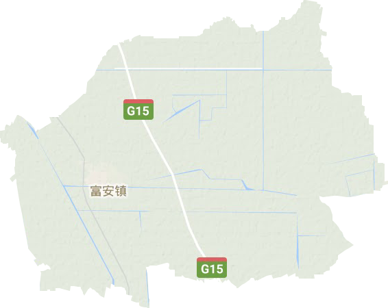 富安镇地形地图