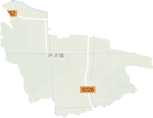 许河镇地形地图