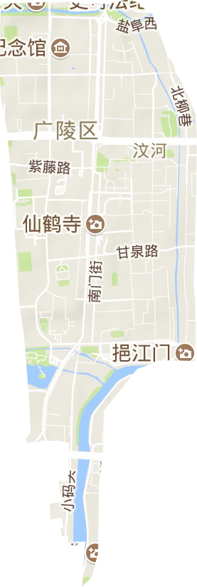汶河街道地形地图