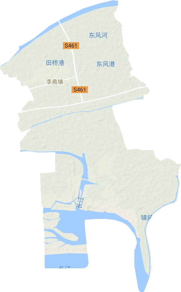 李典镇地形地图