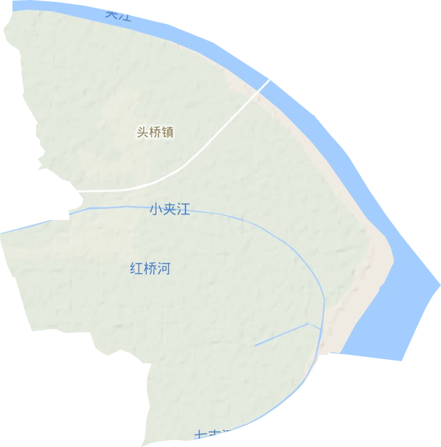 头桥镇地形地图