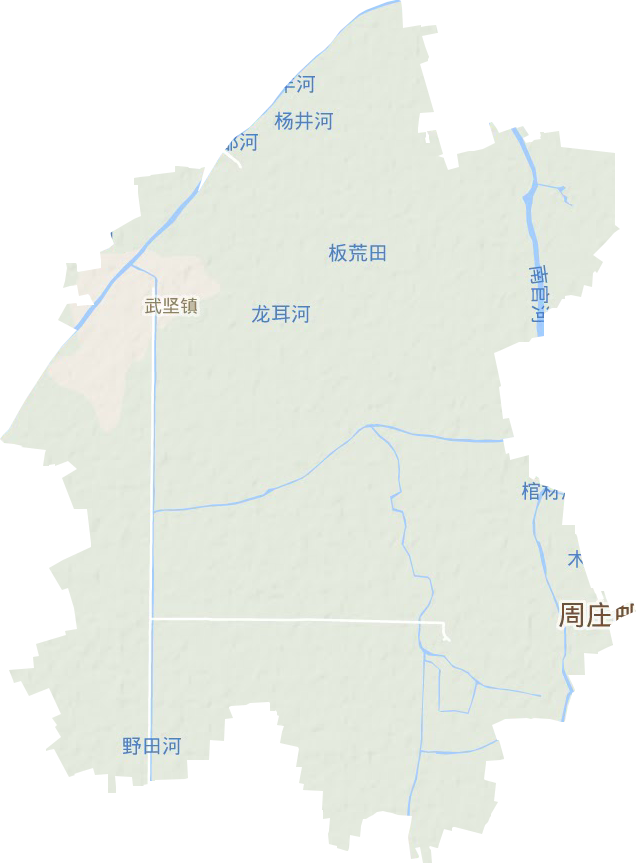 武坚镇地形地图
