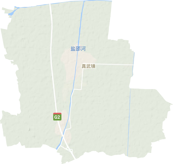 真武镇地形地图
