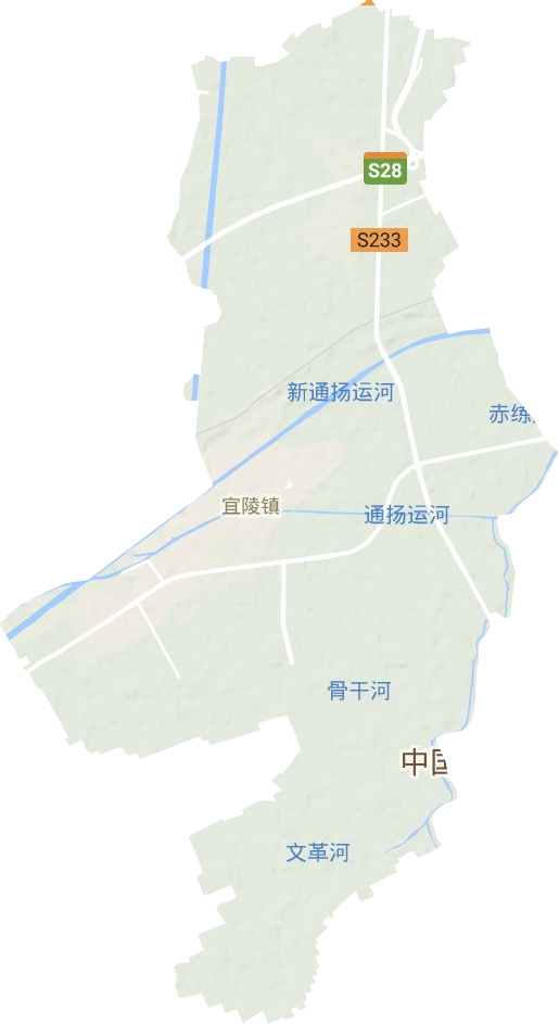 宜陵镇地形地图