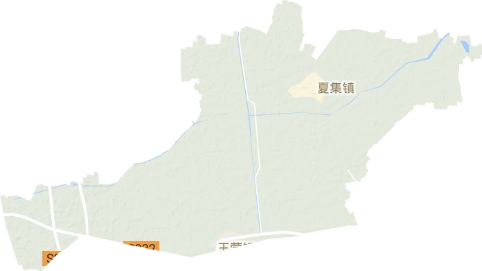 夏集镇地形地图