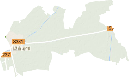 望直港镇地形地图