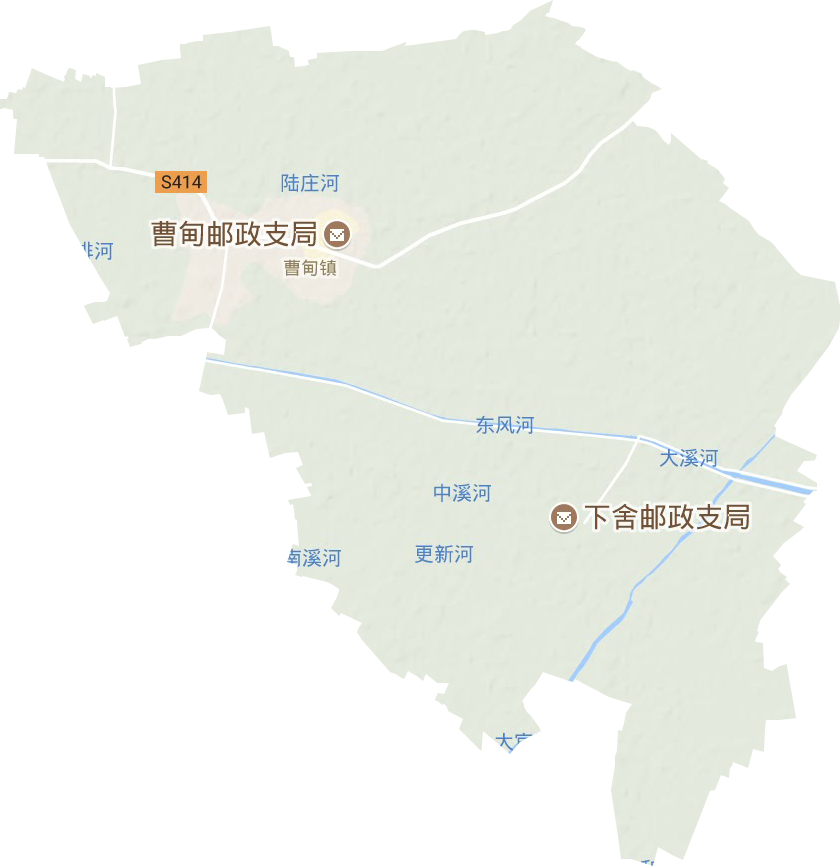 曹甸镇地形地图