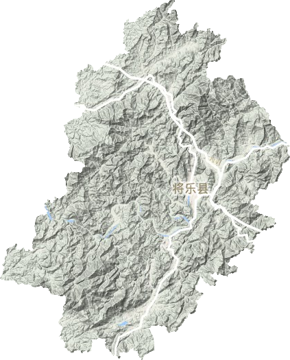 将乐县地形地图