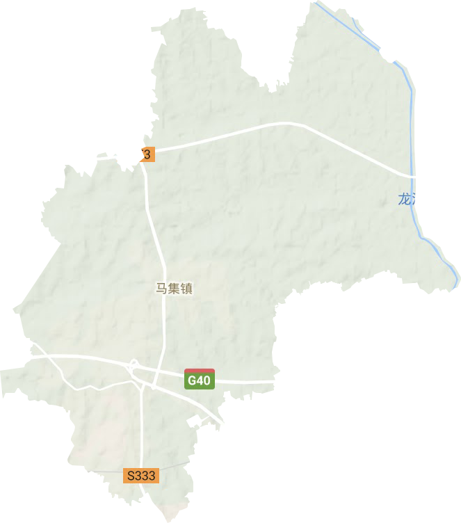马集镇地形地图