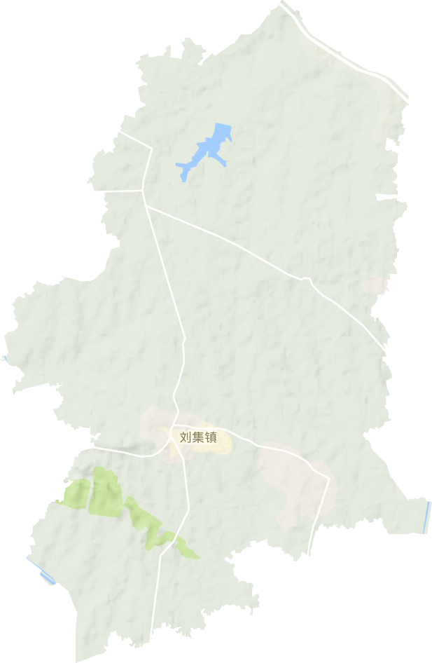 刘集镇地形地图