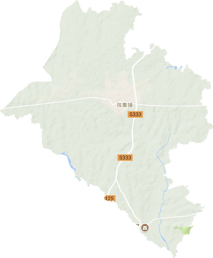 陈集镇地形地图