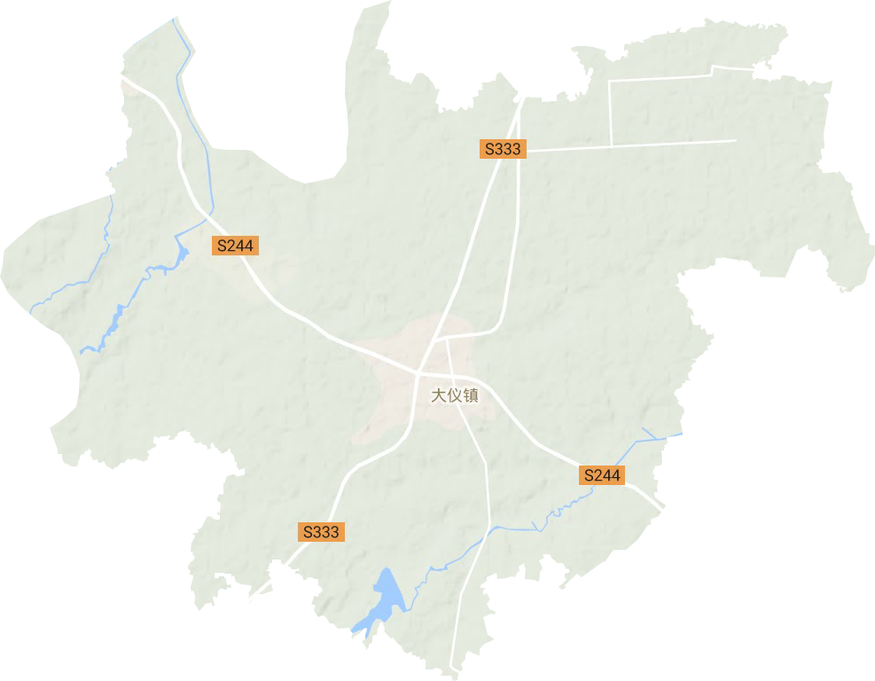 大仪镇地形地图