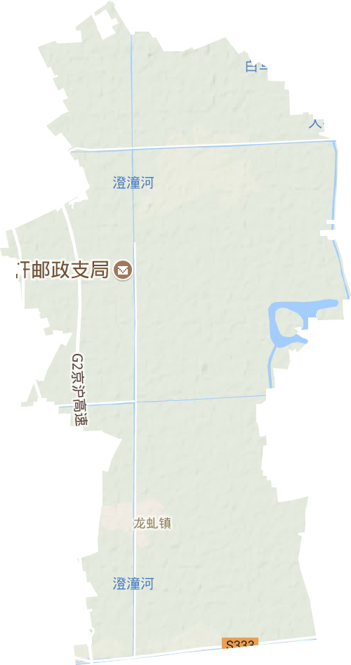 龙虬镇地形地图