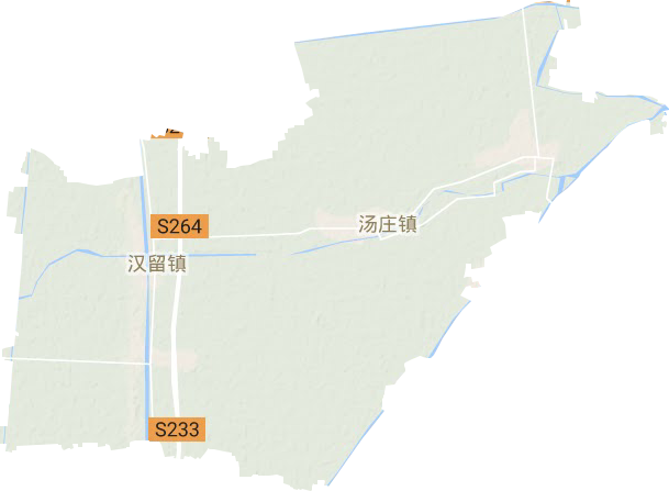 汤庄镇地形地图