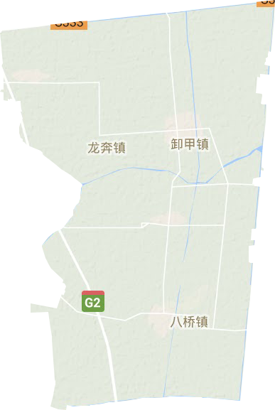 卸甲镇地形地图