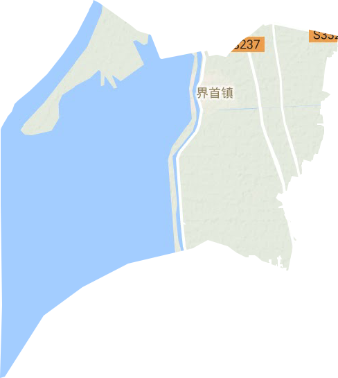 界首镇地形地图
