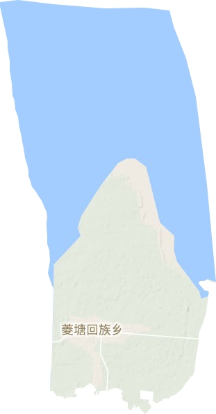 菱塘回族乡地形地图