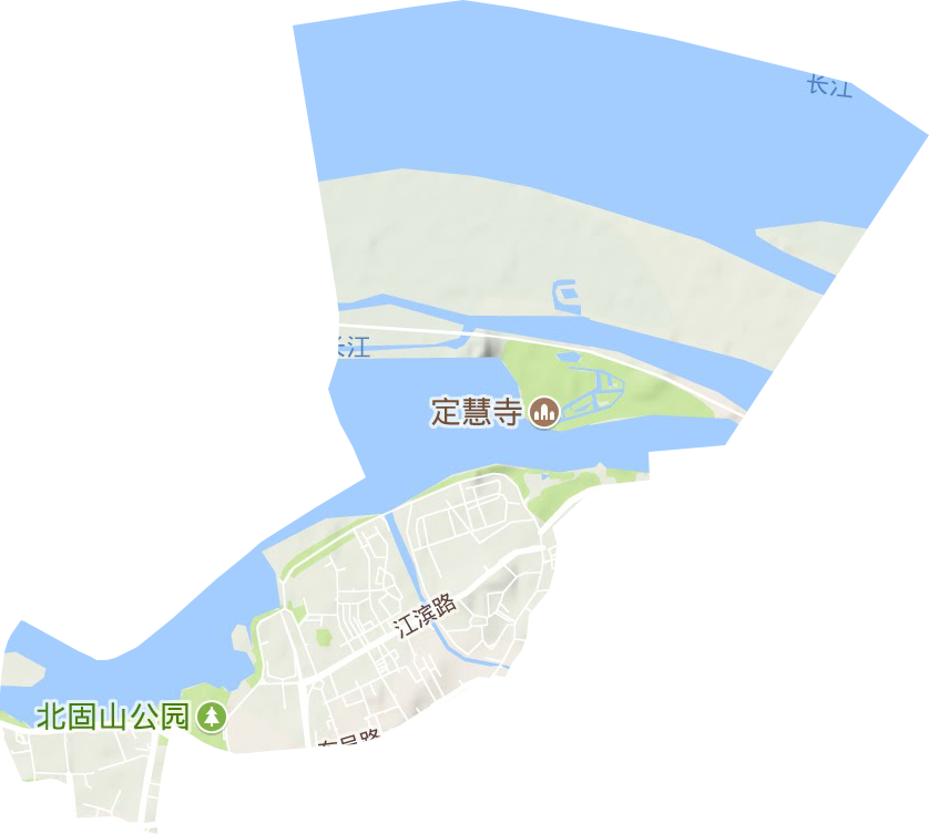 四牌楼街道地形地图